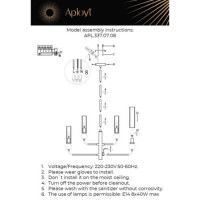 Люстра на штанге Aployt Izidora APL.337.07.08