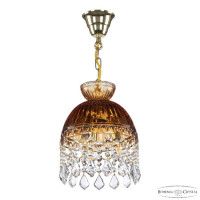 Подвесной светильник Bohemia Ivele Crystal 5478/22 G Amber/M-1G Leafs