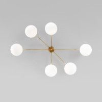 Потолочная люстра Eurosvet Opaline 70220/6 латунь Smart a065766