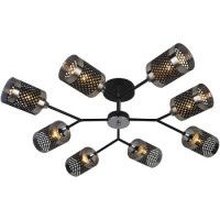 Люстра на штанге Reluce 01405-3.3-08B BK+CR