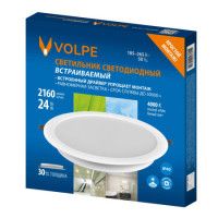 Встраиваемый светильник Volpe ULM-Q237 24W/4000K WHITE UL-00013165