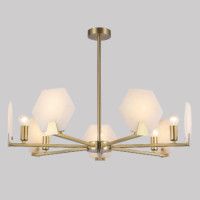 Люстра на штанге Eurosvet Marble 60158/7 латунь Smart a065050