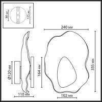 Настенный светильник Odeon Light L-Vision Coralla 5461/12WL