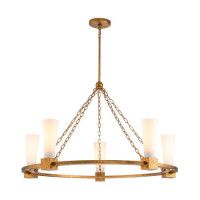Подвесная люстра Elstead Lighting KRISTY5-DG-OPAL