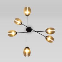 Потолочная люстра Eurosvet Grazia 70148/6 черный/золото Smart a062042