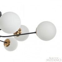 Потолочная люстра Arte Milano Neapolis 276808/8 BK/GD