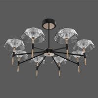 Люстра на штанге DeLight Collection MD21001018-8A black/gold