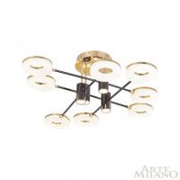 Потолочная люстра Arte Milano 271399/8 BK/GD
