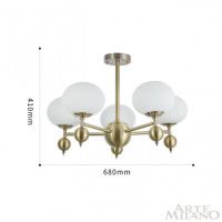 Люстра на штанге Arte Milano 270307/5 GD