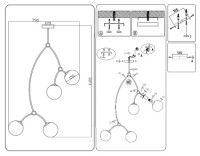 Люстра на штанге Ambrella Light Modern TR2572