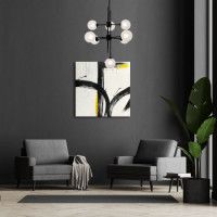 Люстра на штанге Eurosvet Volver 50383 черный a066795