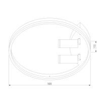 Потолочная люстра Eurosvet Luminari 90247/3 черный/золото Smart