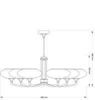 Подвесная люстра Kutek Decor DEC-ZW-6 (P)