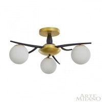 Потолочная люстра Arte Milano 273408/3 BK/GD