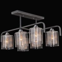 Люстра на штанге Natali Kovaltseva 75066/6C STAIN SILVER