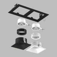 Встраиваемый светильник Lightstar Domino (214527+214506+214507+214006+214007) D5270607WBMOD