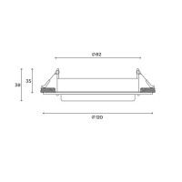 Встраиваемый светильник Hesby Lighting Aurora HSBL_0132