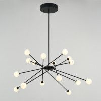 Люстра на штанге DeLight Collection MD19001025-16A black