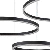 Подвесной светодиодный светильник Indigo Galass 14001/3P Black V000032L