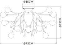 Потолочная люстра Arte Lamp Candy A7274PL-27GO