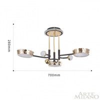 Потолочная люстра Arte Milano Ferrara 273210/6 BK/GD