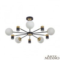 Люстра на штанге Arte Milano Ferrara 274802/10 BK/GD