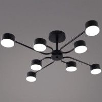 Люстра на штанге Reluce 03708-0.3-08 BK GX53