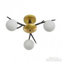 Потолочная люстра Arte Milano 273408/3 BK/GD