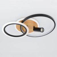 Потолочный светильник Эра Модерн Rondo CLL-1 85W 3K-6,5K RC BK