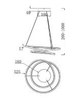Подвесной светильник Maytoni Nola MOD100PL-L47BSK1