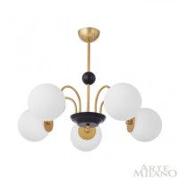 Люстра на штанге Arte Milano Napoli 312066/D700/5 BS/BK