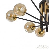 Потолочная люстра Arte Milano Neapolis 273708/10 BK/GD