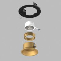 Встраиваемый светильник Lightstar Domino (214617+214603+214003) D61703GMOD