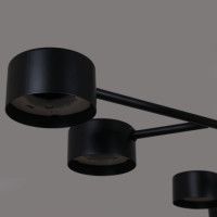 Люстра на штанге Reluce 03726-0.3-09 BK GX53