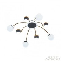 Потолочная люстра Arte Milano 271040/8 BK/GD