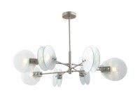 Люстра на штанге iLamp Panorama 15598-8 SN+CL