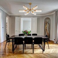 Люстра на штанге Eurosvet Trompeta 70144/6 латунь a060897