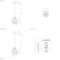 Подвесной светильник Eglo Carlton 43814
