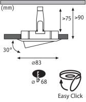 Встраиваемый светодиодный светильник Paulmann Decke 92101