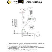 Люстра на штанге Omnilux Margno OML-51117-06