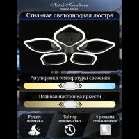 Потолочная люстра Natali Kovaltseva Real LED LAMPS 81200 BLACK