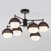 Люстра на штанге Eurosvet 70106/6 черный Smart a044934