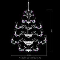 Подвесная люстра Lucia Tucci Fiori Di Rose 1775.18