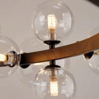 Подвесной светильник Delight Collection Art Deco Bubble 8828P/L black/clear