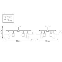 Люстра на штанге Lightstar Rullo LR728364874 (571728+214436-4+214487-4)