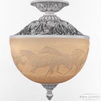 Подвесной светильник Bohemia Ivele Crystal AL7003P/25 WMN Horse