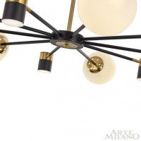 Люстра на штанге Arte Milano Ferrara 274802/10 BK/GD