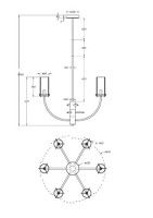 Люстра на штанге Maytoni Arco MOD223PL-06BS