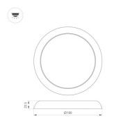 Встраиваемый светильник Arlight CL-Fiokk-R180-12W Day4000-Mix 034466
