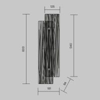 Настенный светильник Maytoni Frostum MOD439WL-L10BSK